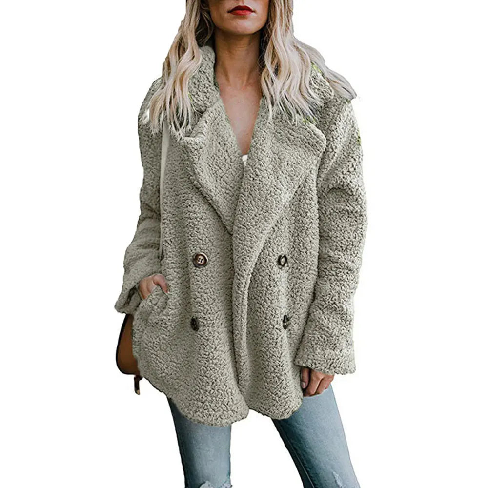 Elena: Faux Fur - Warm Autumn Winter Teddy Coat/Jacket