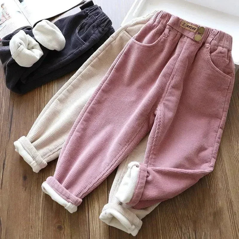 Cozy Cuddle Harem Pants for Kids - Snug Winter Cotton Trousers