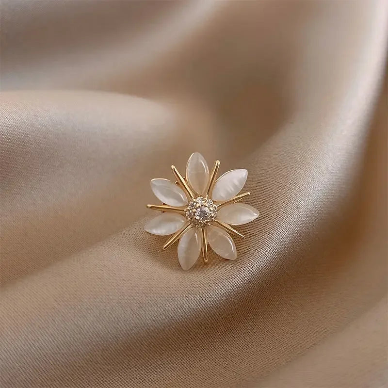 Blooming Elegance: Fashion Flower Bow Brooch Set for Women