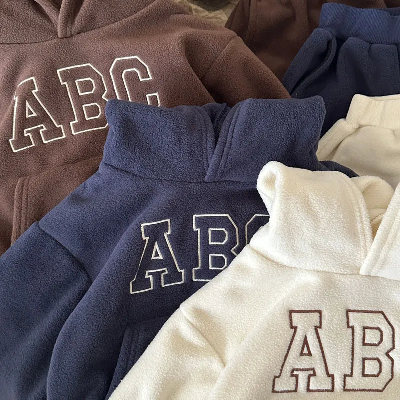 ABC-hoodie met bontvoering voor kinderen