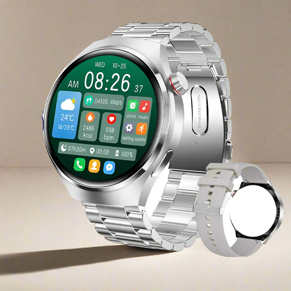 Montre intelligente Ares Pro 2024 – NFC, moniteur de santé, appels GPS et Bluetooth