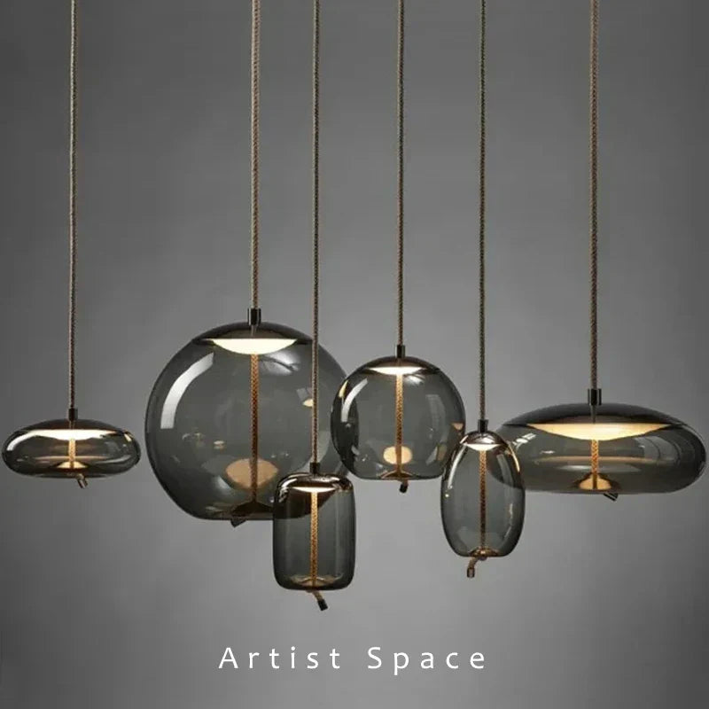 Art Glass Design Suspension Pendant Light