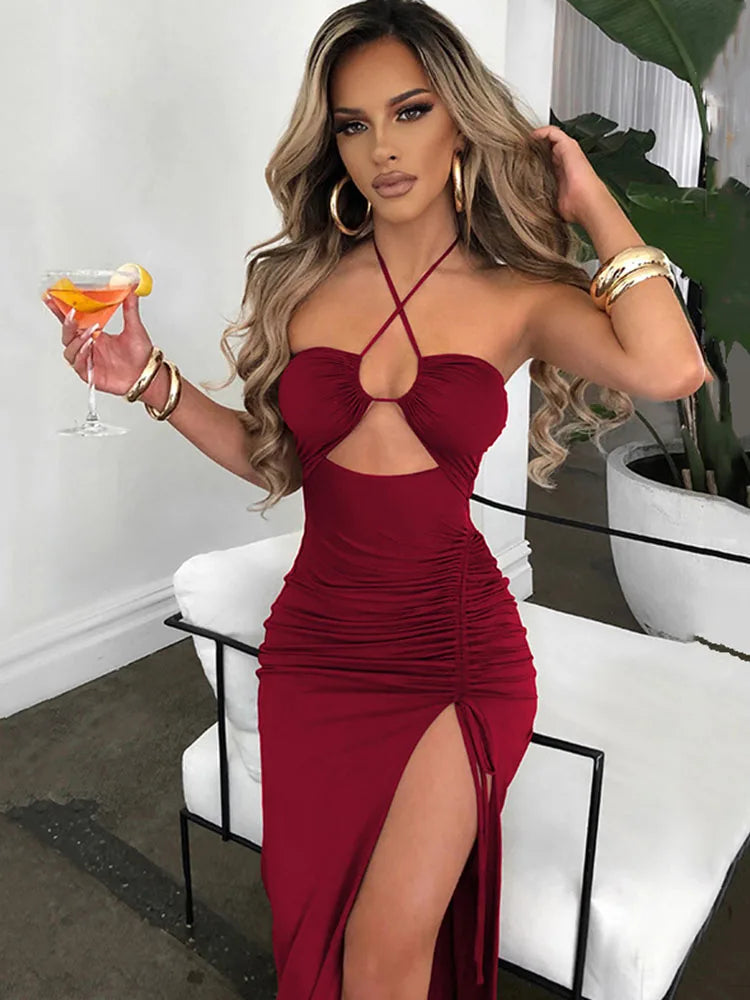 Sara Sleeveless Sexy Midi Bodycon Dress