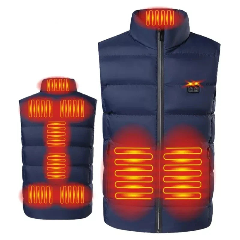 Gilet chauffant Liam pour hommes - Veste thermique USB pour la chasse et la randonnée