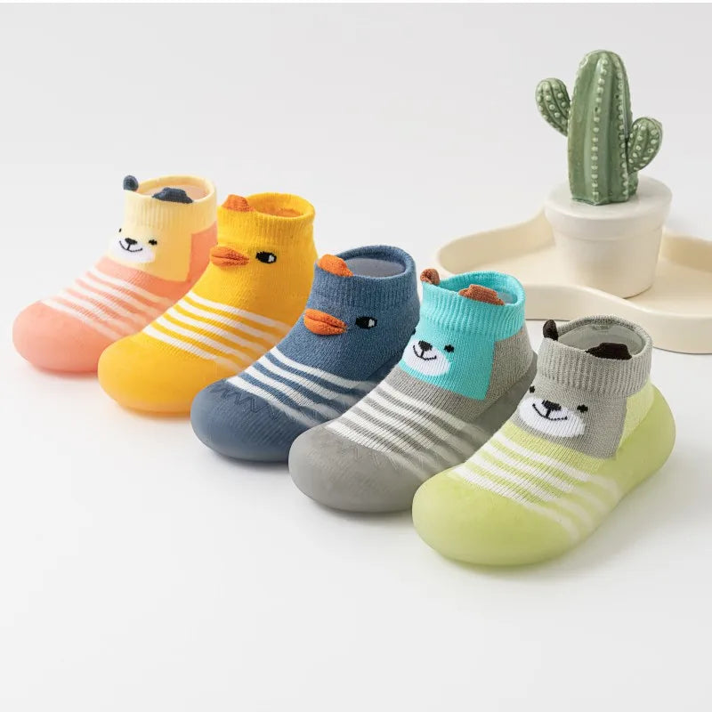 Mini-Mode | Feste Sohle - Rutschfeste Schuhsocken