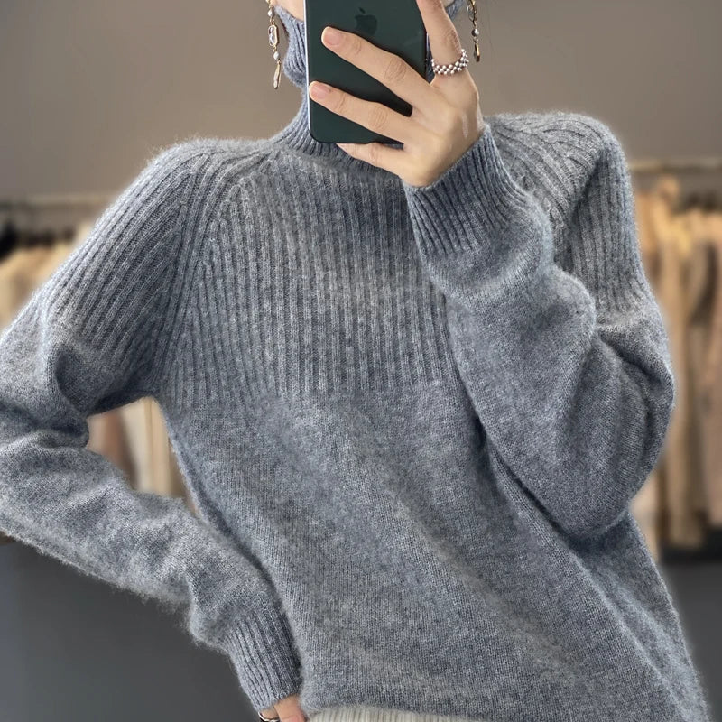 Elouise: Women's Cashmere Sweater Turtleneck