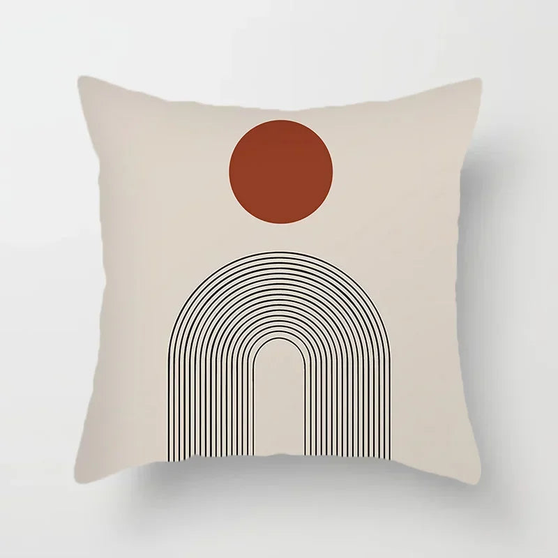 LineArt - Decoratieve kussenhoes met abstract patroon