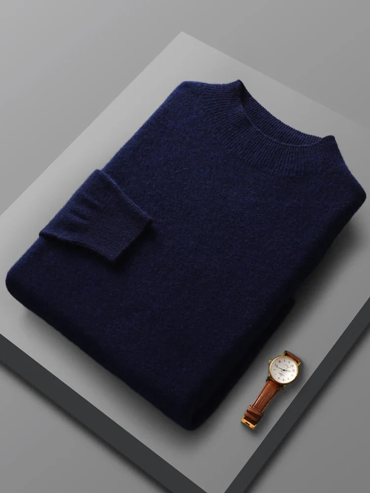 Elias: Syksyinen 100 % Merinovilla Neulepusero Cashmere Knitwear