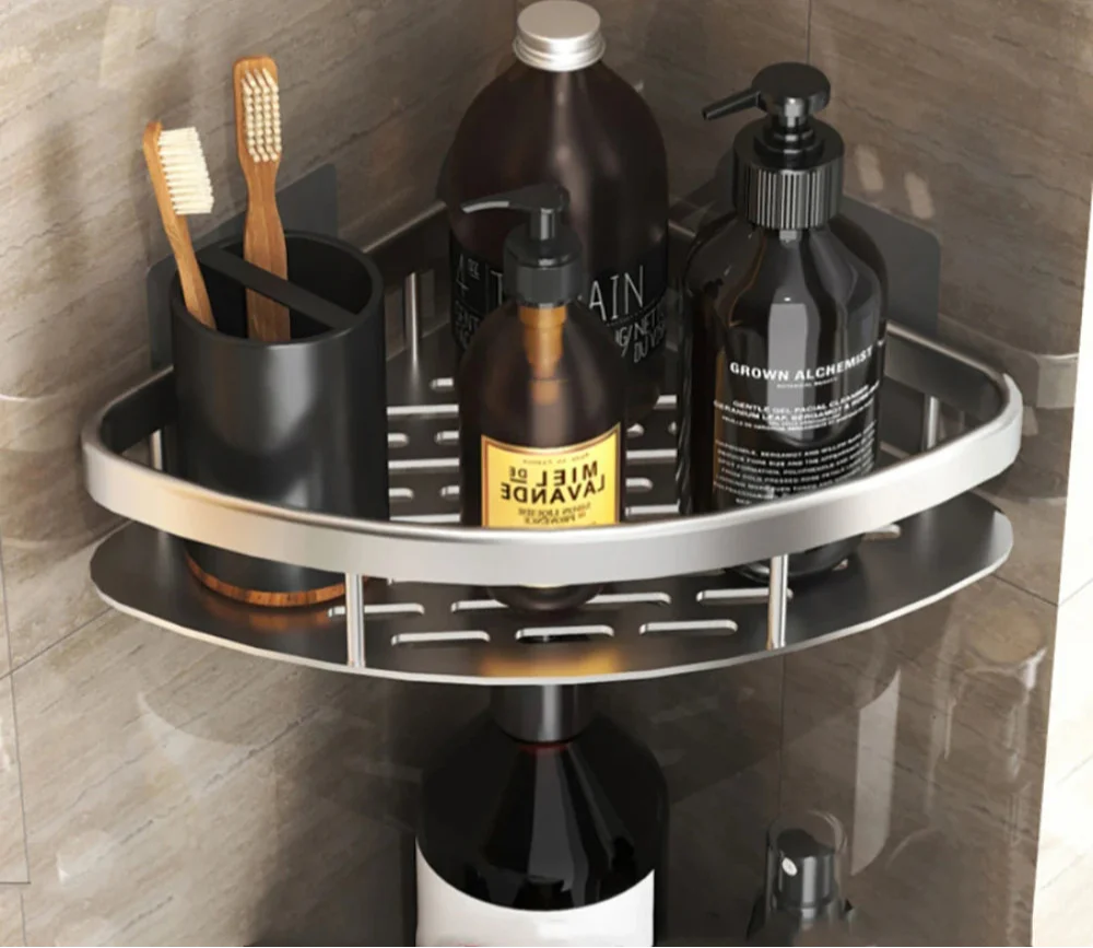 Winnie Wall-Mounted Shower Shelf – No-Drill Bathroom Organizer