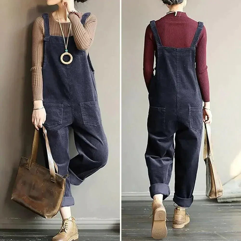 Ella Velvet Jumpi Deluxe - Overalls i fløjl med brede ben