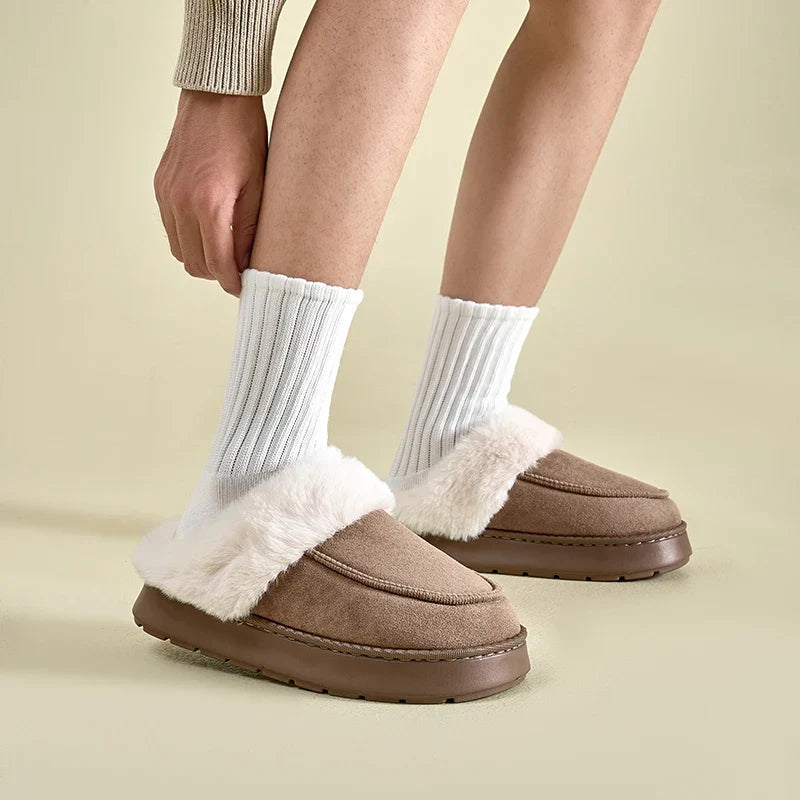 ChaudDouillet - Zapatillas de algodón de invierno para hombre