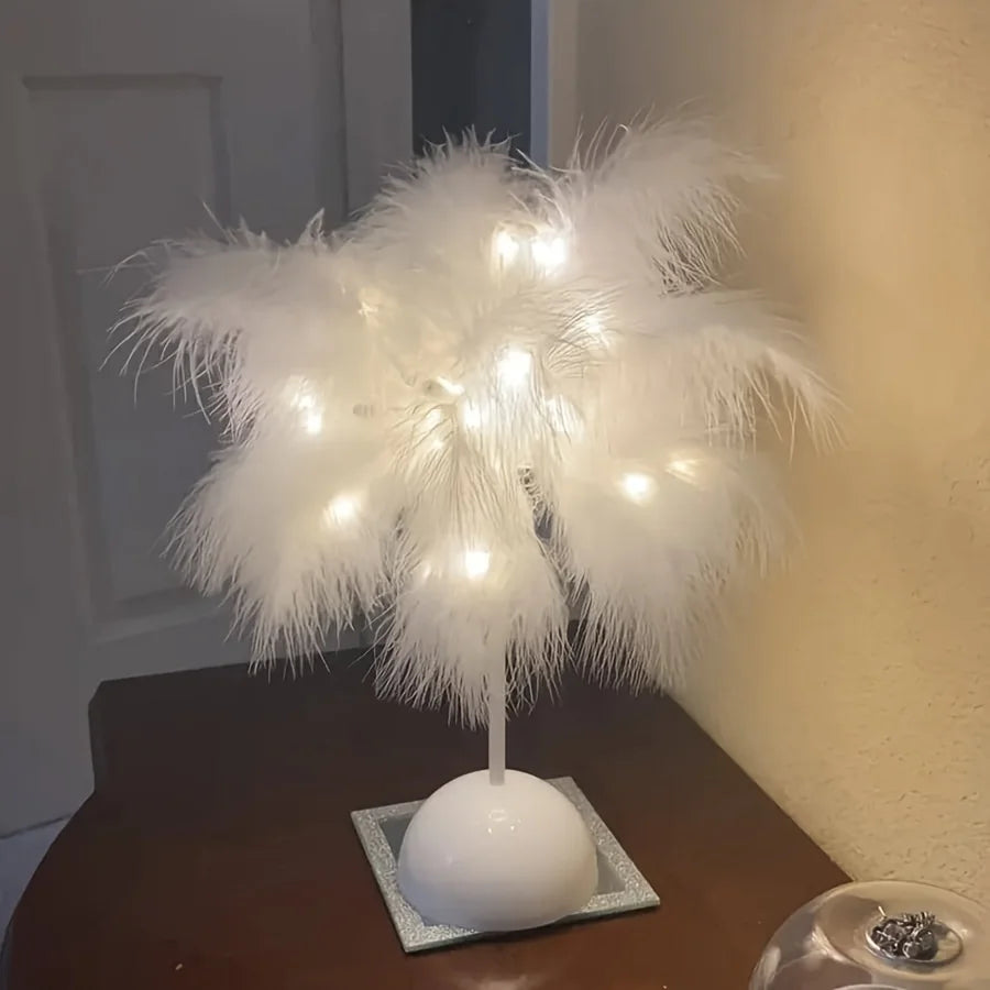 Plume - Lampe à plumes élégante