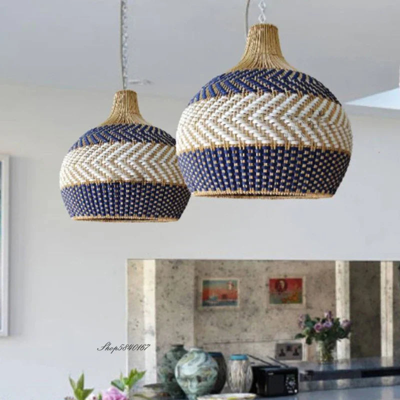 Sofia Rattan Pendant