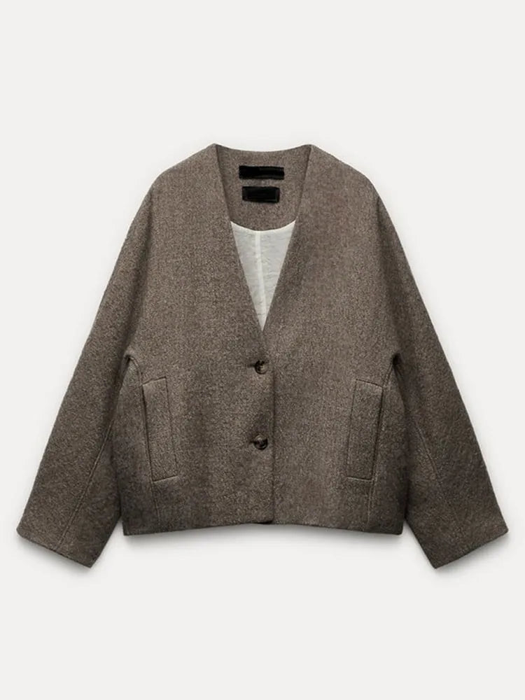 Inaya: Vintage Herbst Blazer/Mantel Jacke