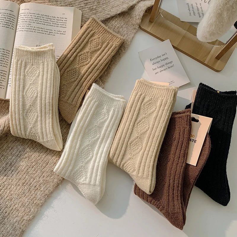 Candy’s Cozy Cashmere Socken – 3 Paar Winter-Wärme-Set für Damen