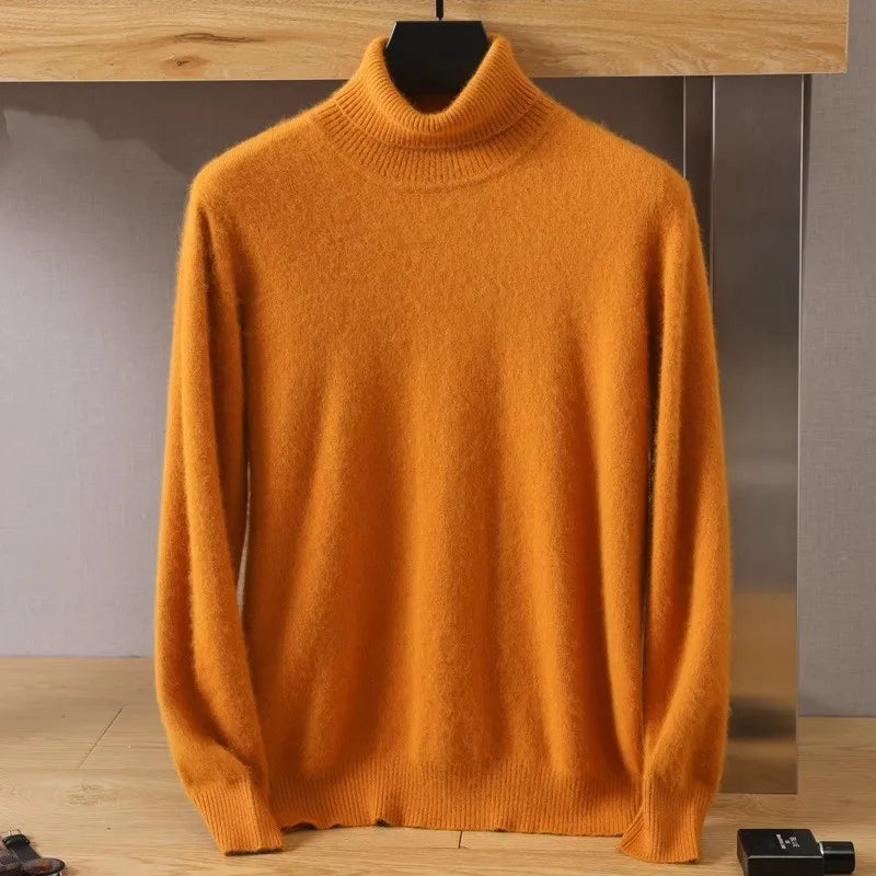 Japans gebreide herensweater van 100% kasjmier - puur kasjmier fluwelen trui