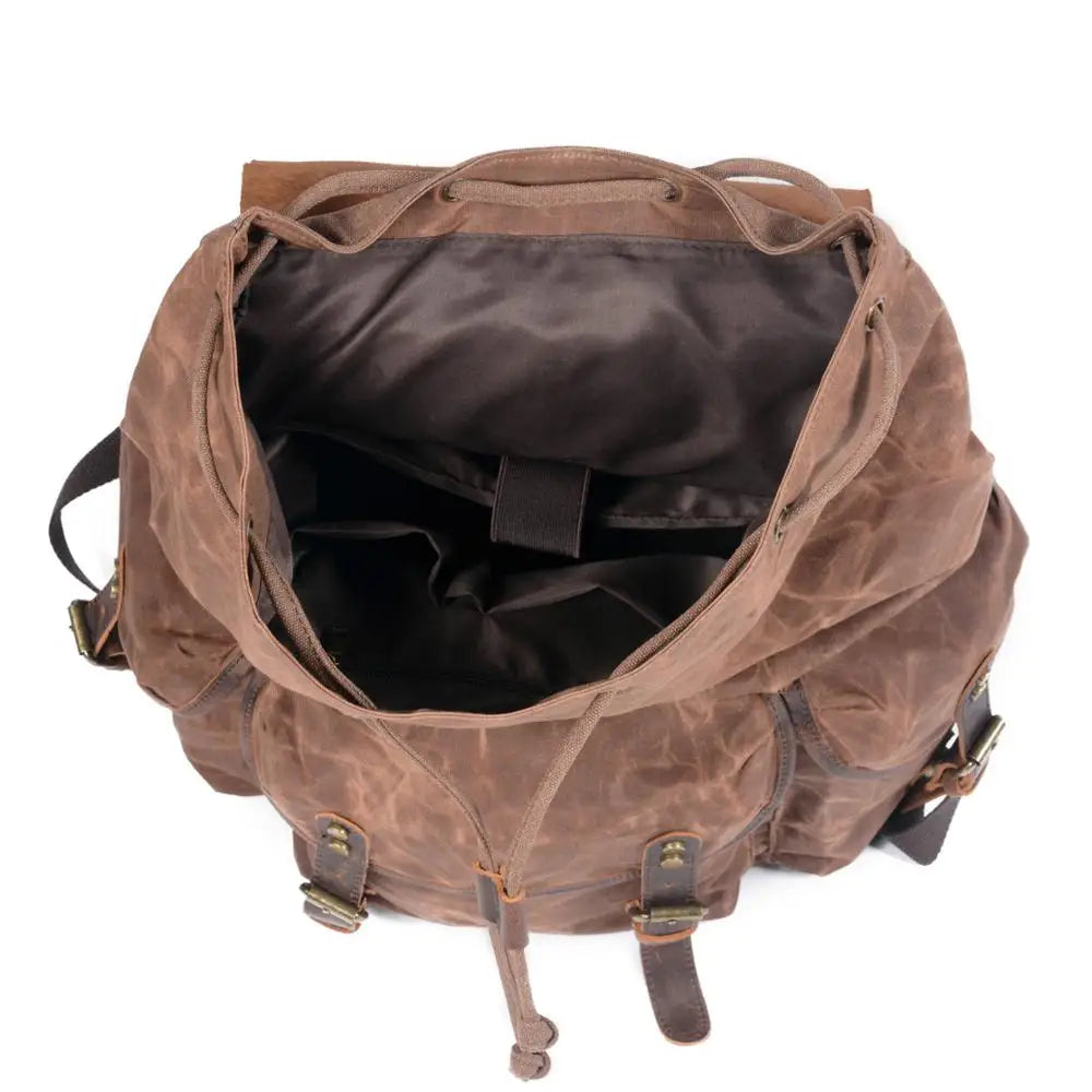 Trailblazer Canvas-Lederrucksack