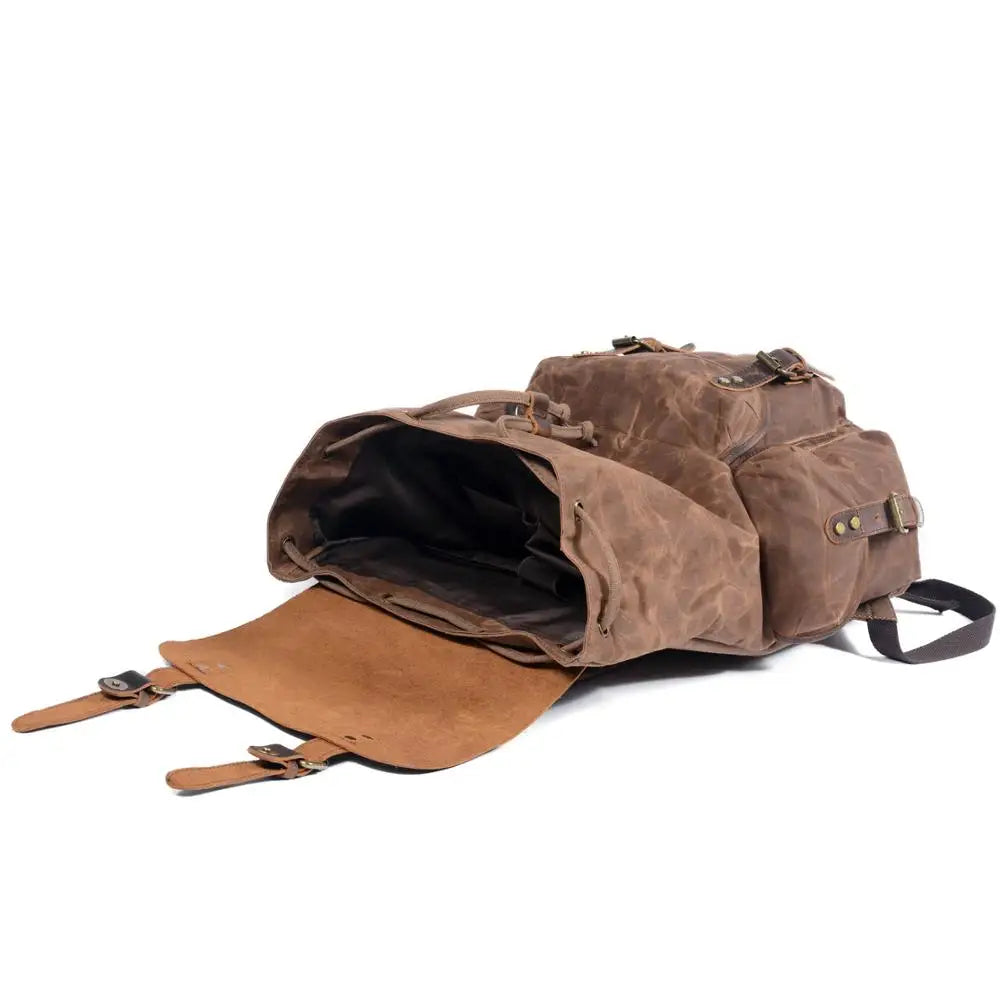 Trailblazer Canvas-Lederrucksack