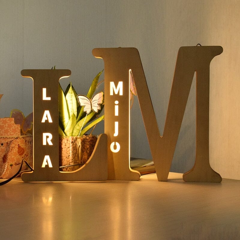 Alphabet LED Wandlamp