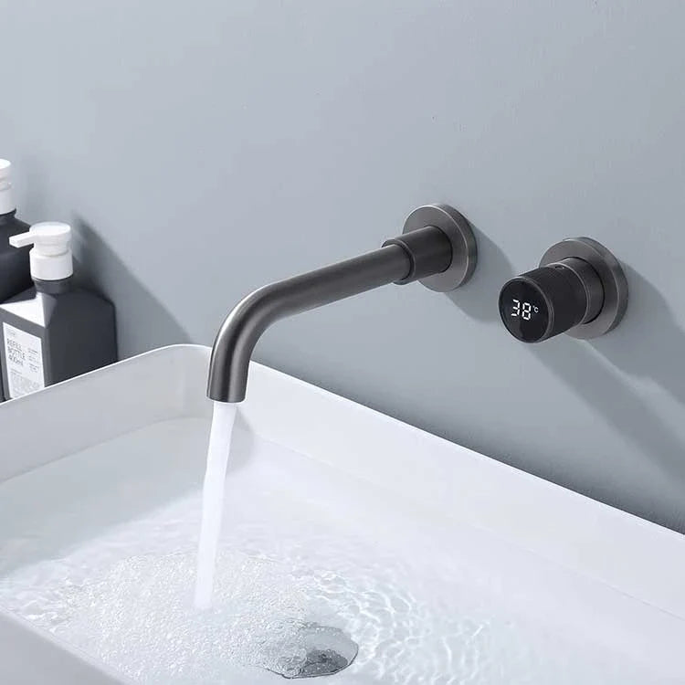 Rubinetto da bagno con display digitale Ferond Black Brass – Rubinetto a doppio controllo per acqua fredda e calda