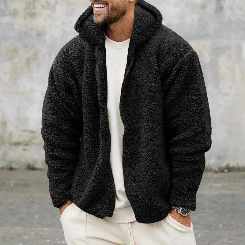 Niklas - Modern fleece sherpa jacket pullover for men