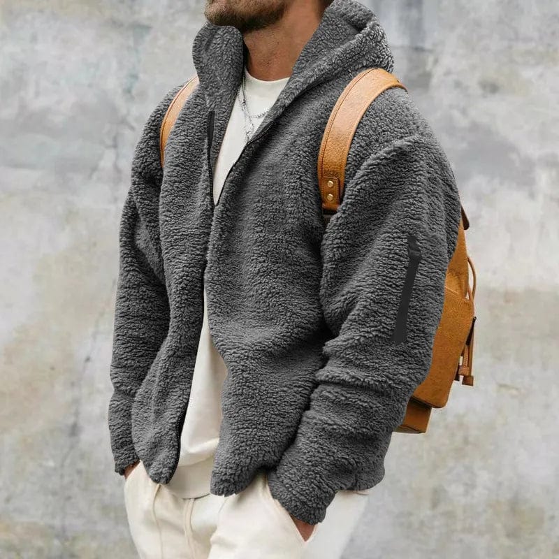 Niklas - Modern fleece sherpa jacket pullover for men