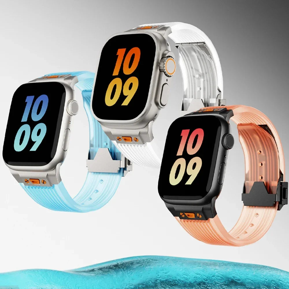 RM Transparent Silicone Watch Strap For Apple Watch