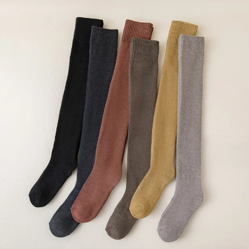 Izzie Cozy Chic Winter Over-Knee Socks - Tykke, bløde og stilfulde til kvinder