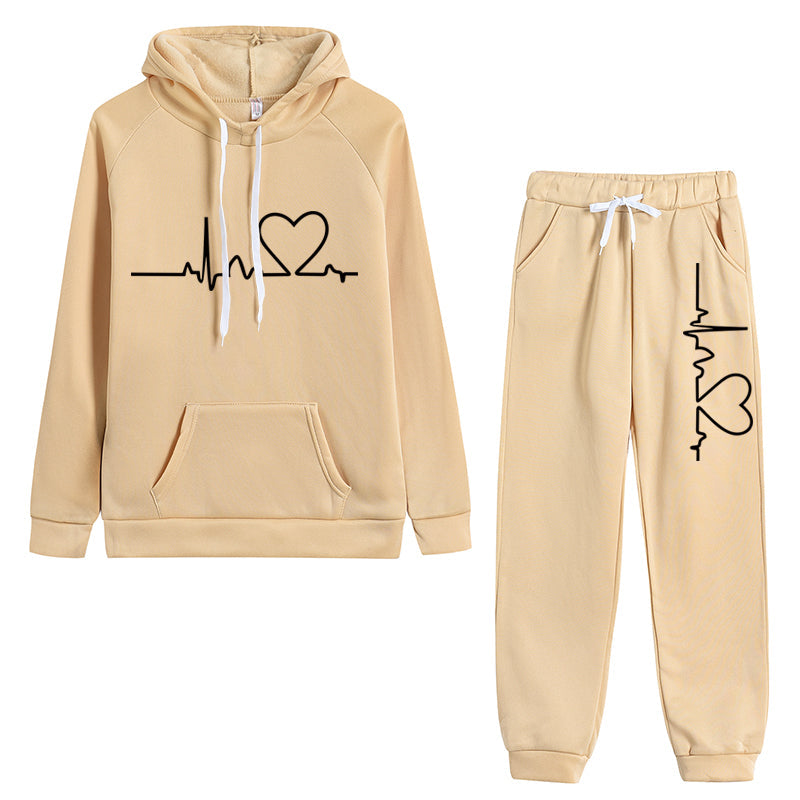 Pleasant and comfortable Set | Soft hoodie + long pants