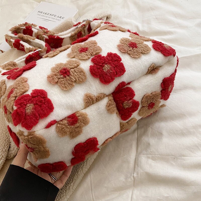 Sac à bandoulière en peluche Daisy