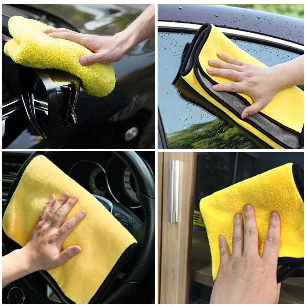 Toalha de Microfibra Ultra-Suave para Lavagem de Carros da Sara (30x30CM/30x60CM)