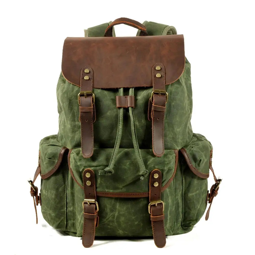 Trailblazer Canvas-Lederrucksack