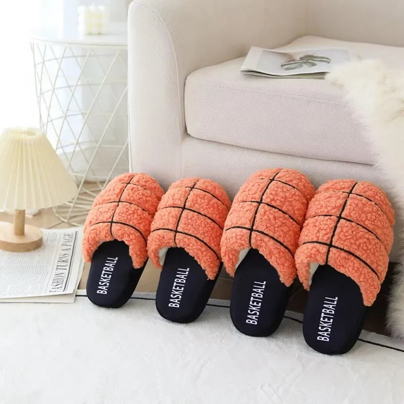 Alphi Cozy Ball Slippers - Sapatos de Inverno Interior Macios em Pelúcia