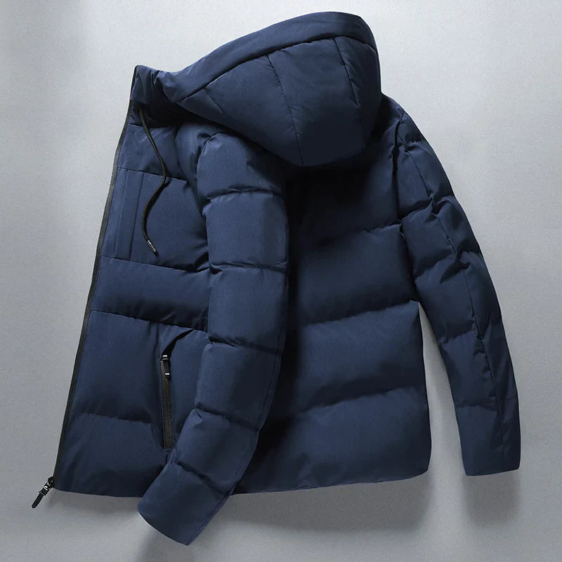 Tommy - Casaco de Inverno Impermeável e Confortável Parka Azul