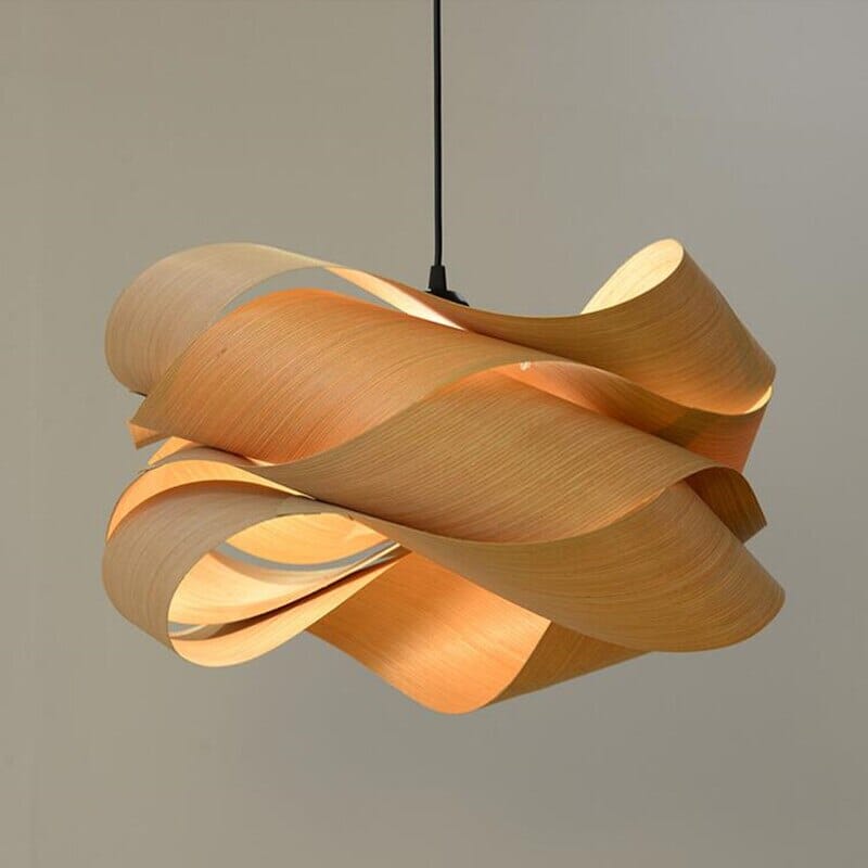 Wood Skin Pendant Lights