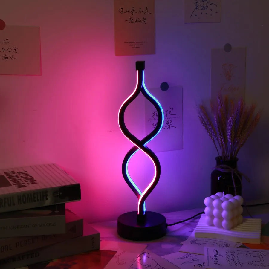 Lampada da scrivania USB creativa viola