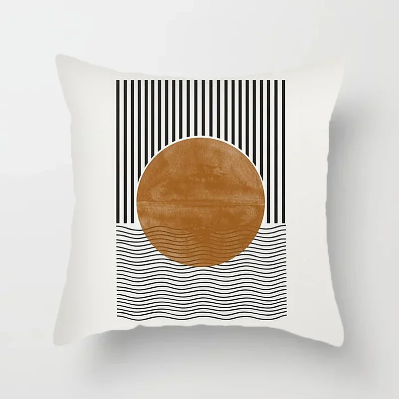 LineArt - Decoratieve kussenhoes met abstract patroon