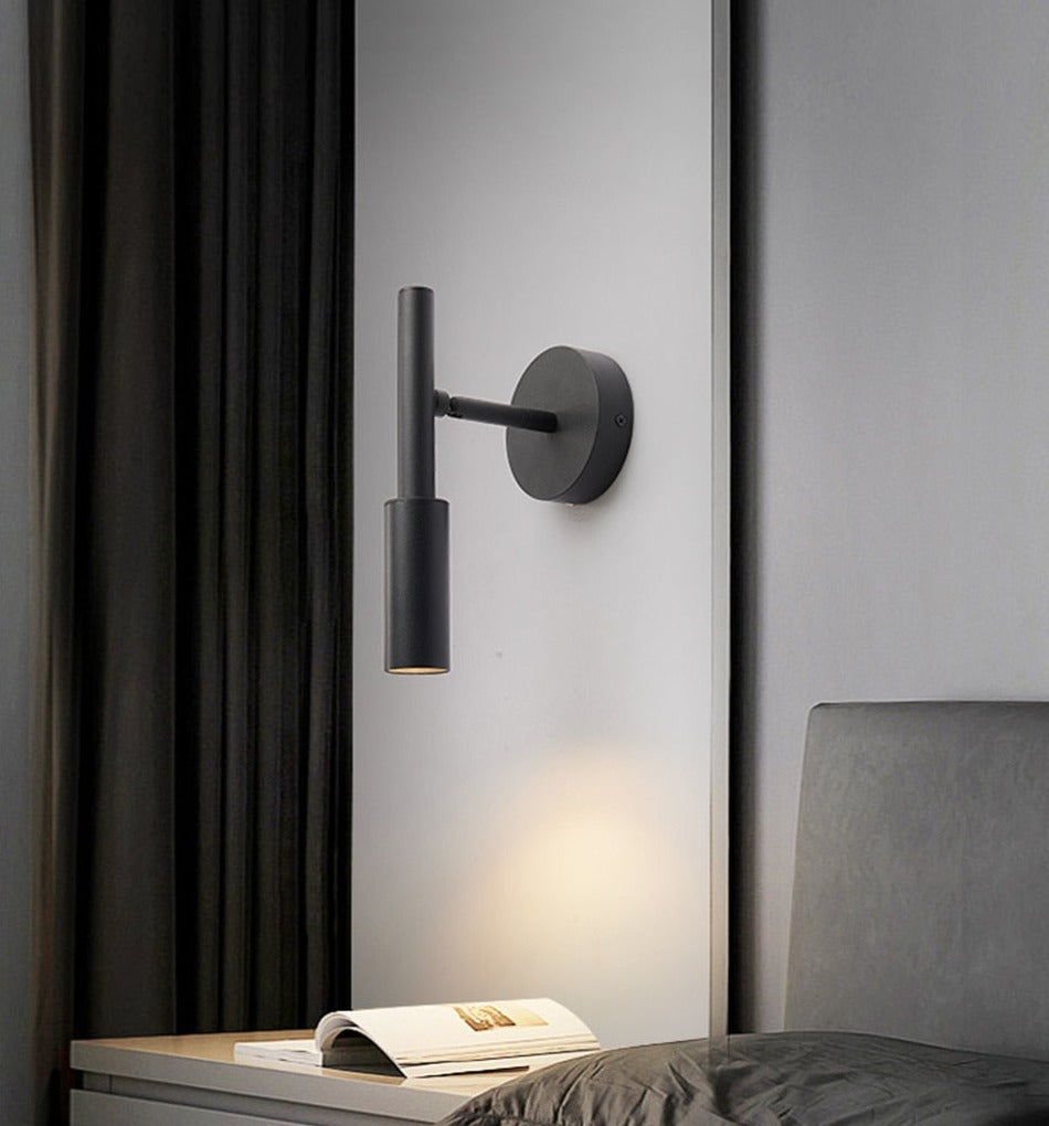 IIS Black/White Wall Mounted Reading Light Adjustable Wall Sconces