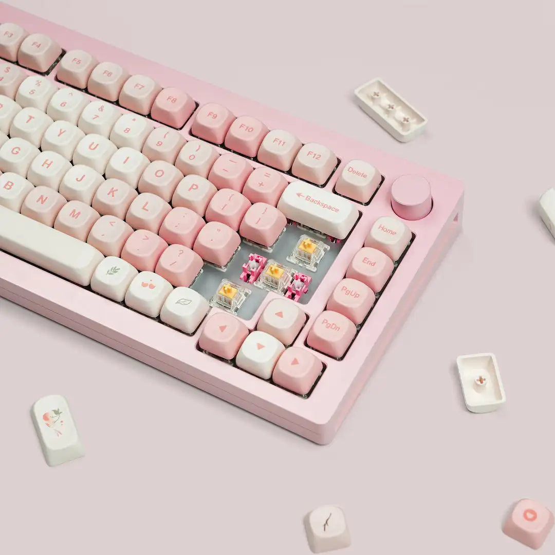 Pink Cherry Custom Keycaps