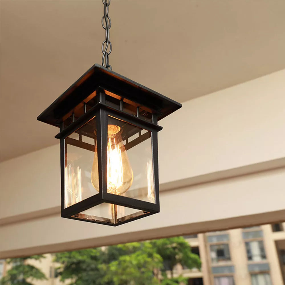 Vrimlo  Retro Outdoor Glass Hangs Lamp