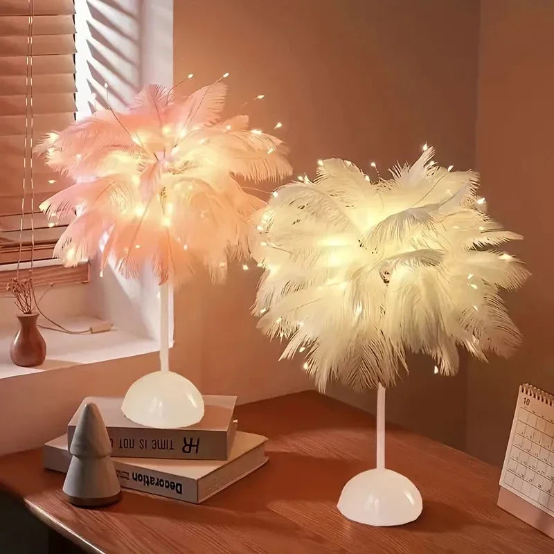 Dreamy Feather Glow Lamp