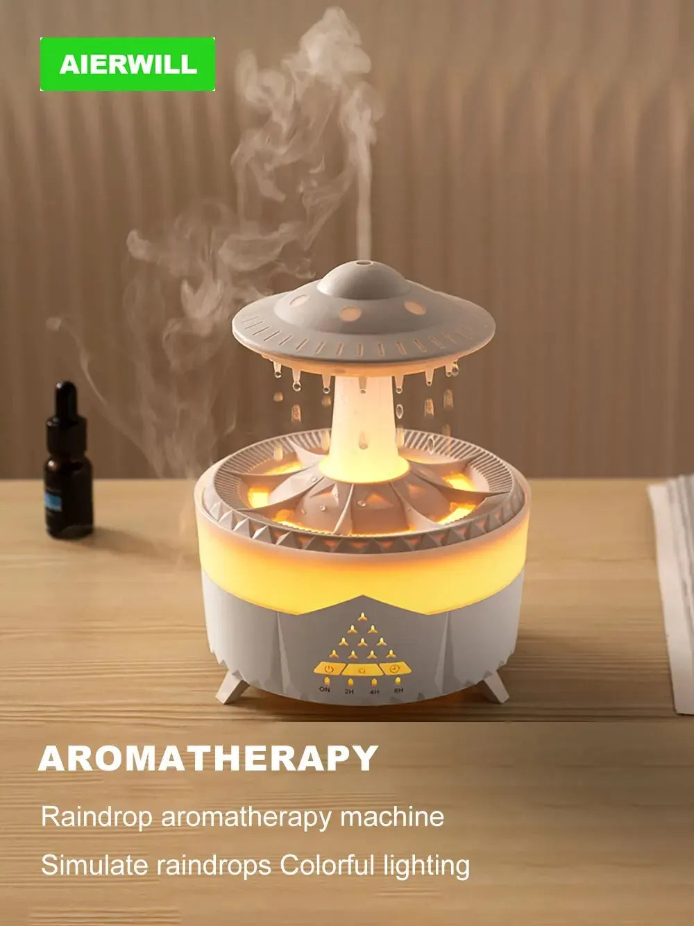 UFO Mia Air Humidifier – Zážitky aromaterapie s mlhavými kapkami deště