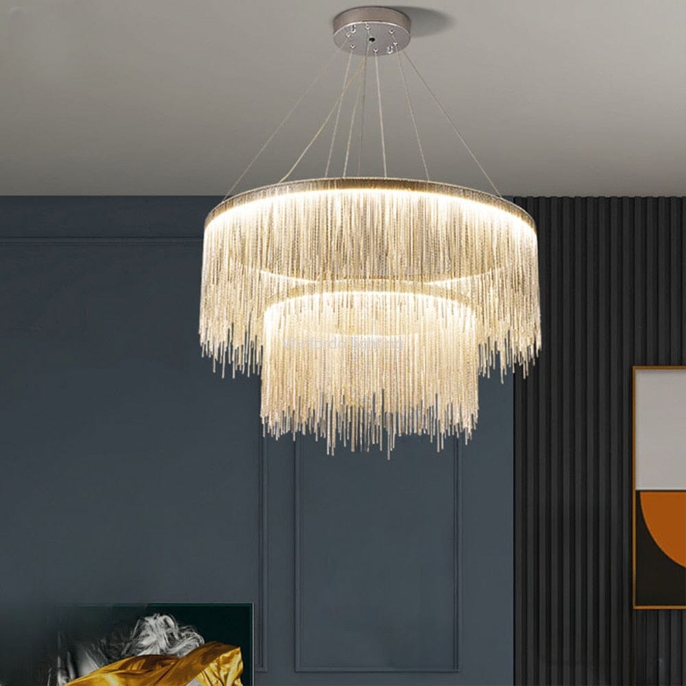 Chandelier Rond Chrome Nordic