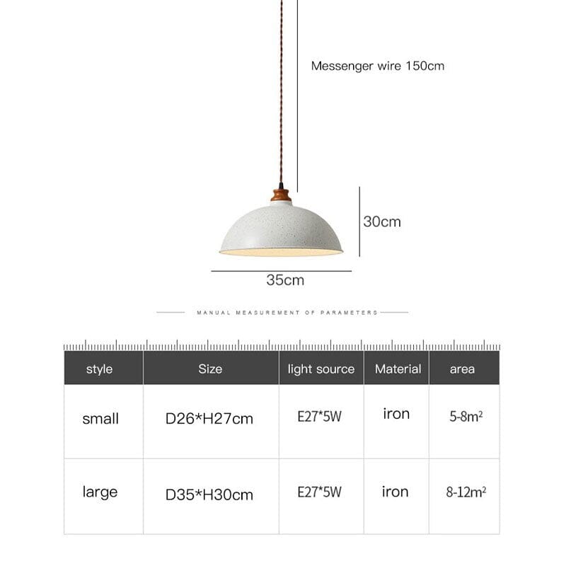 Lumière suspendue LED design minimaliste blanche