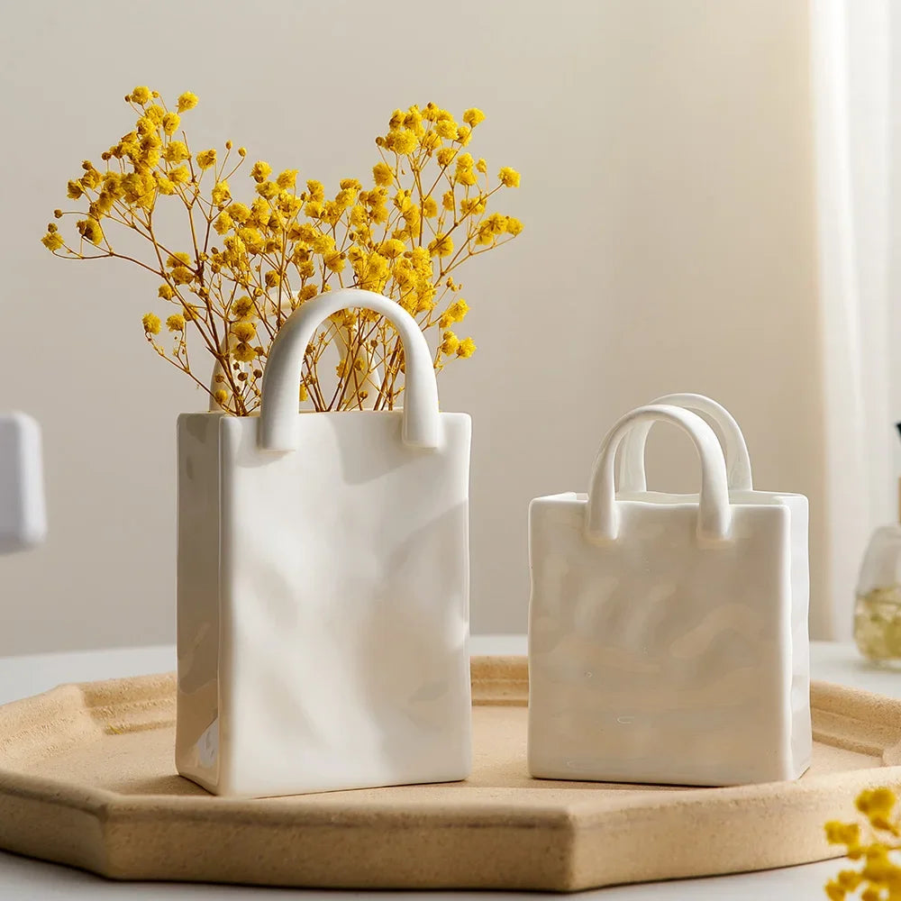 Simple Decorative Handbag Vase