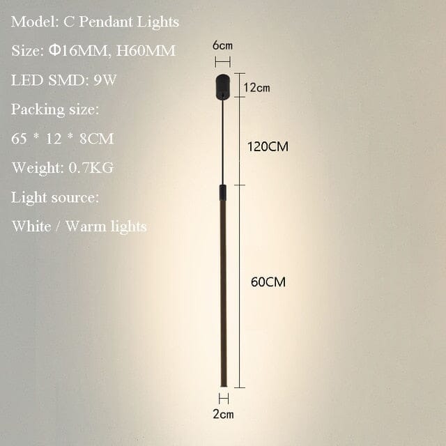 Lampes à Poteau LED de Luxe Linéaires