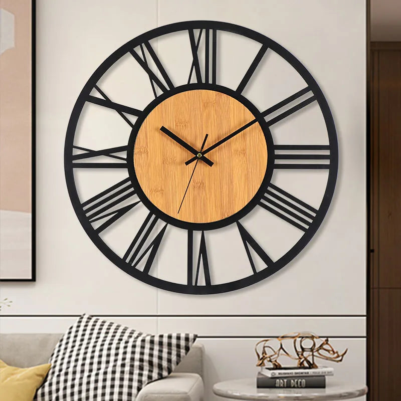 Grand Horloge Murale Nordique 3D