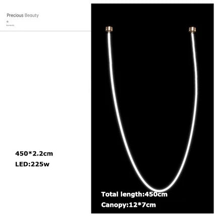 Udon - LED stmívatelné postmoderní zlaté chromové stropní lampy