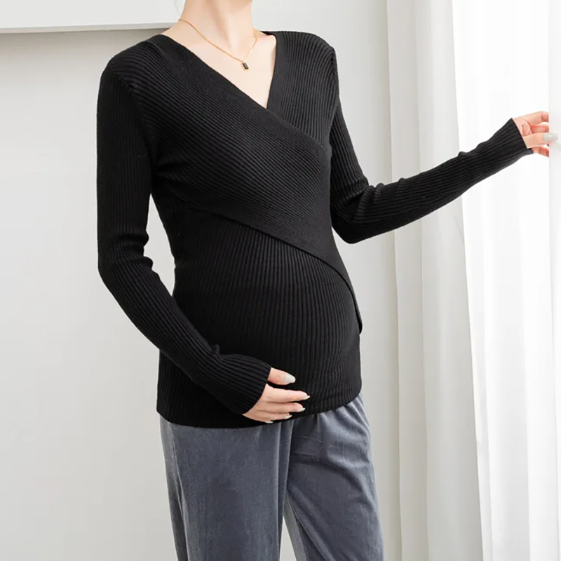 Crossover Maternity & Nursing Sweater