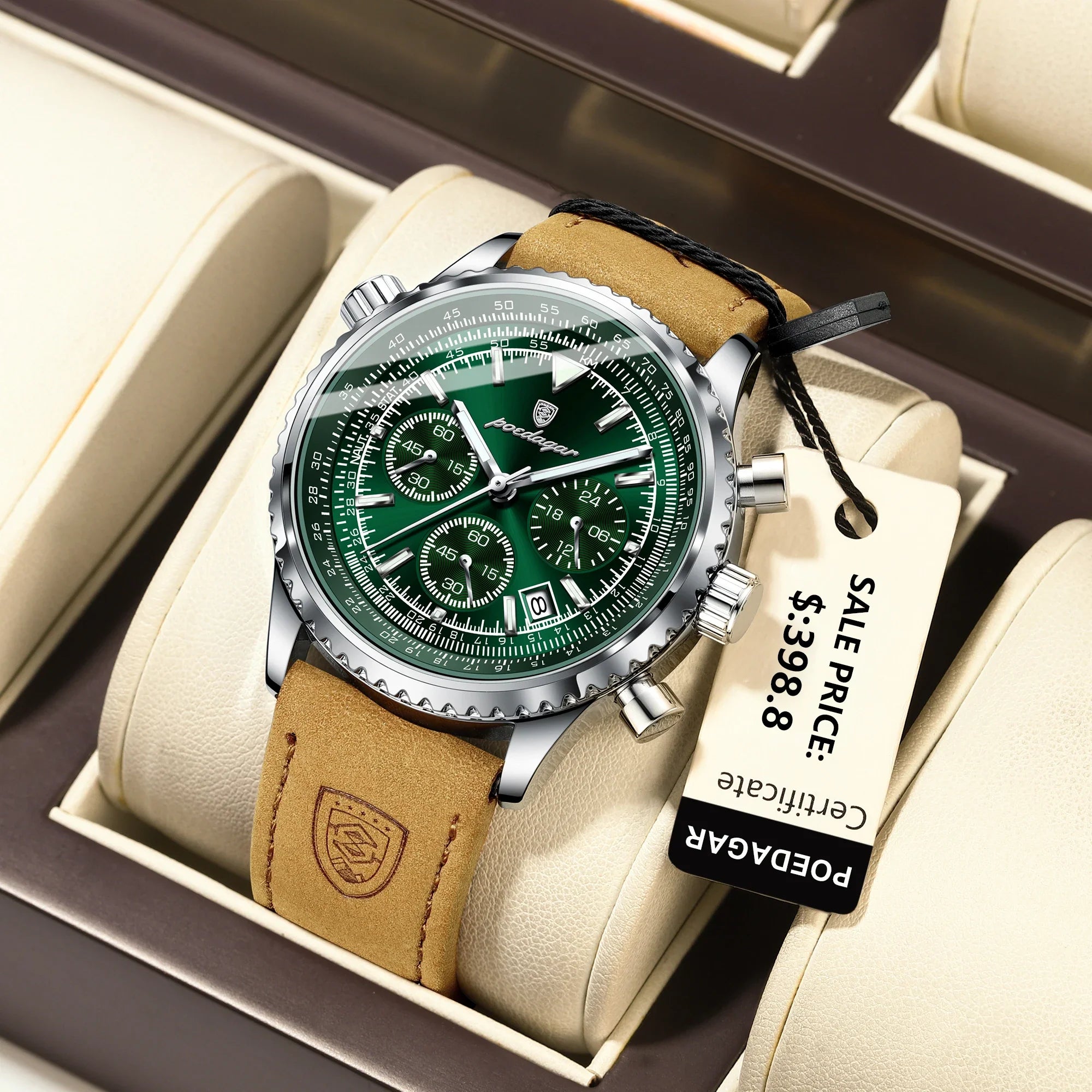 Apollo Chrono – Orologio sportivo militare impermeabile di lusso al quarzo da uomo